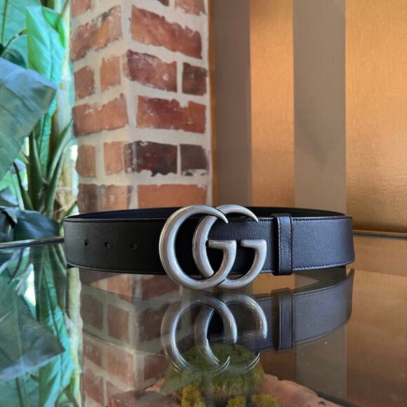 GUCCI GG Brown Marmont Leather Belt SZ 85/34 main image 6